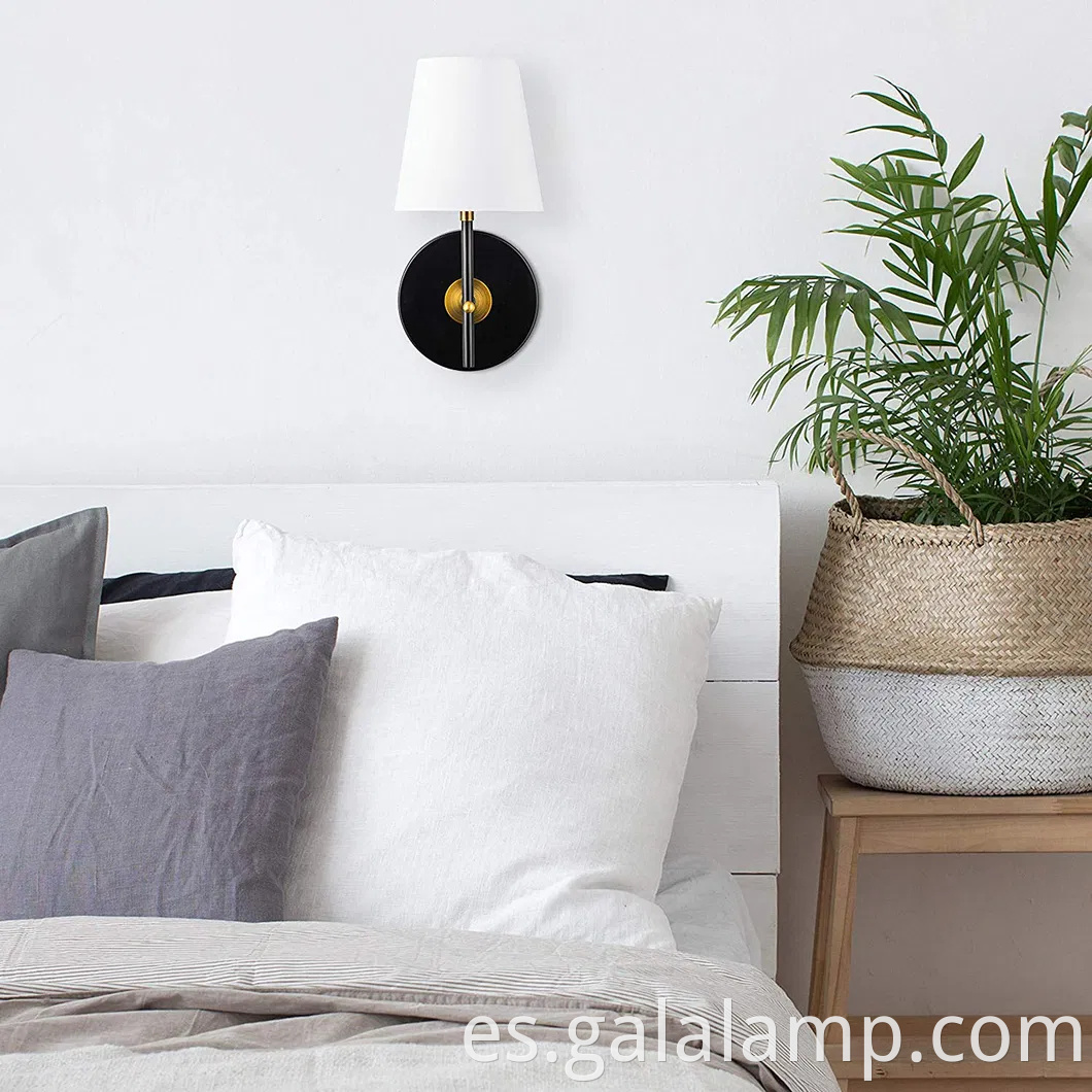 Lámpara de pared moderna y elegante para la decoración contemporánea del dormitorio